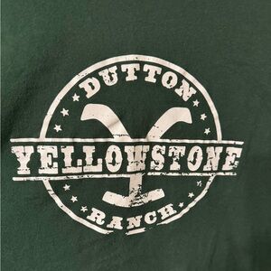 Dutton Ranch Yellowstone Green T-Shirt Hanes 3X‎ Vneck